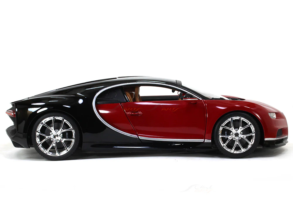 Bugatti Chiron red 1:18 Bburago diecast Scale Model car - Image 5