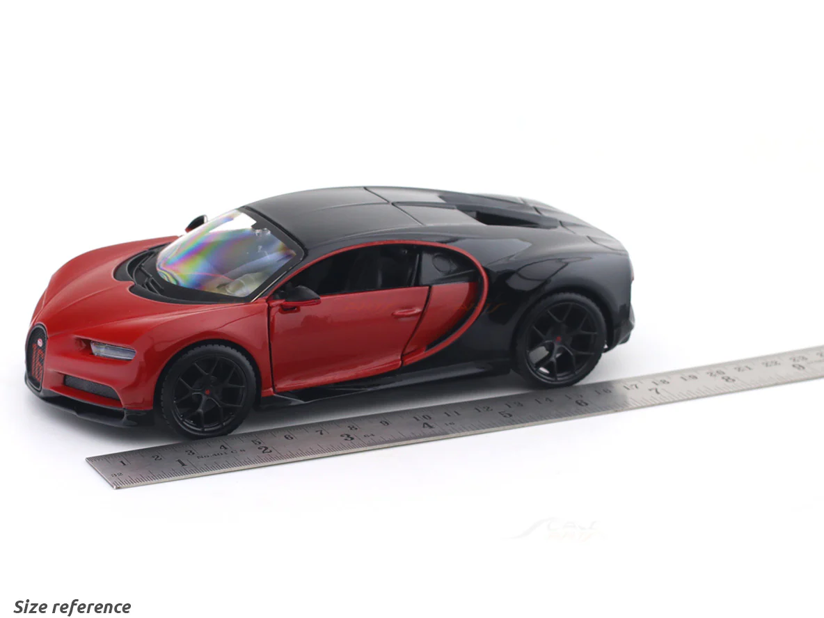 Bugatti Chiron Sport Red 1:24 Maisto with Acrylic Case Licensed Diecast Scale Model Car Collectible - Image 22