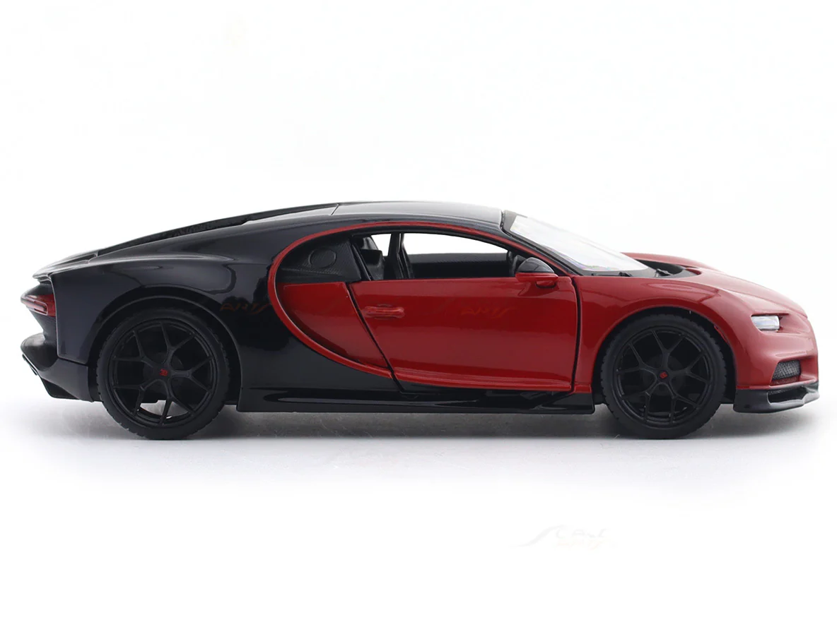 Bugatti Chiron Sport Red 1:24 Maisto with Acrylic Case Licensed Diecast Scale Model Car Collectible - Image 6