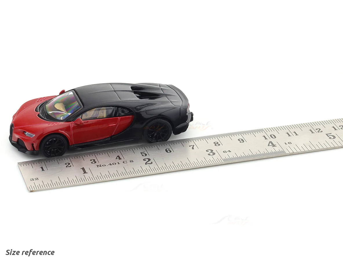 Bugatti Chiron Supersport red 1:64 PosterCars licensed diecast scale model car miniature car - Image 11
