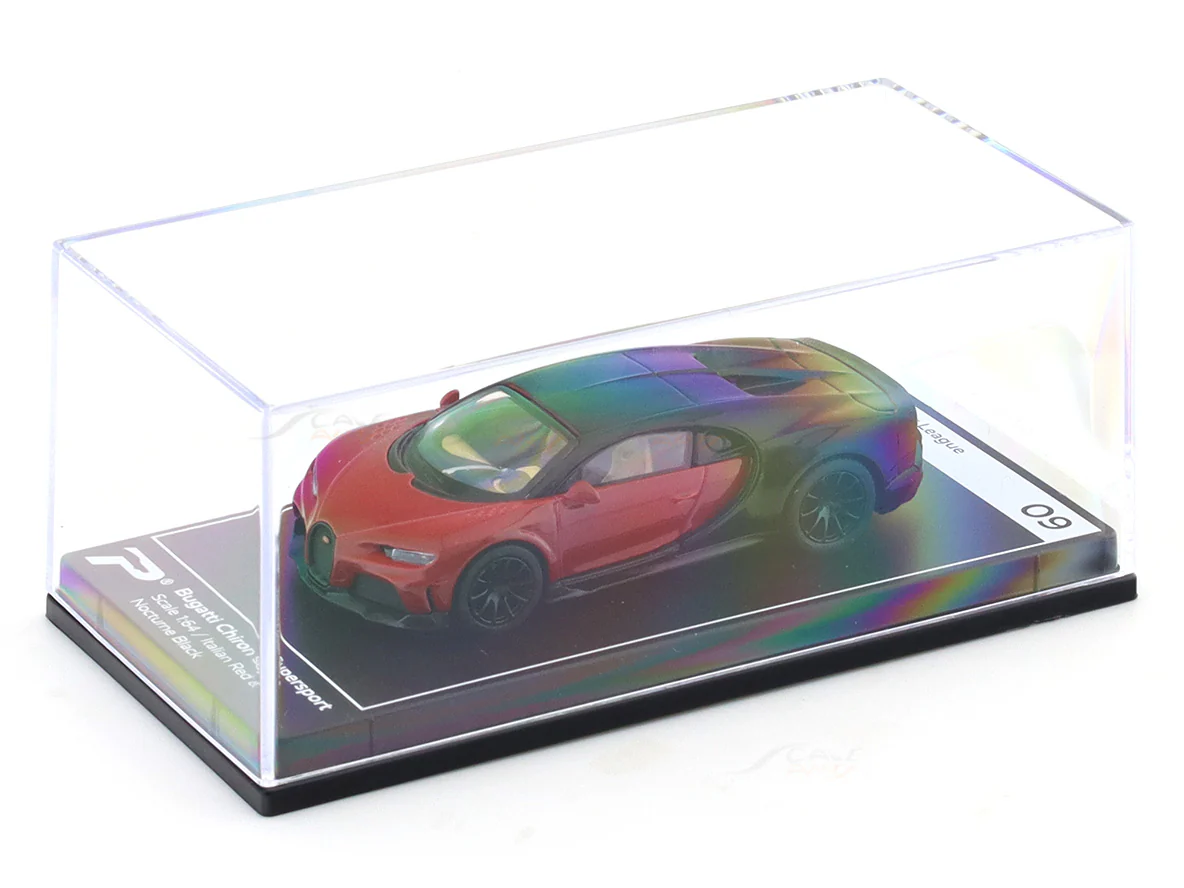 Bugatti Chiron Supersport red 1:64 PosterCars licensed diecast scale model car miniature car - Image 8