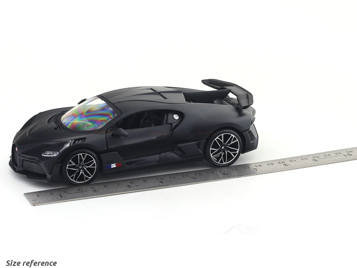 Bugatti Divo Matte black 1:24 Maisto with Acrylic Case Licensed Diecast Scale Model Car Collectible - Image 11