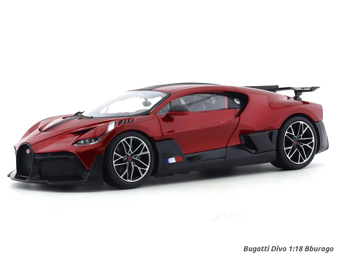 Bugatti Divo Red 1:18 Bburago licensed diecast Scale Model car collectible