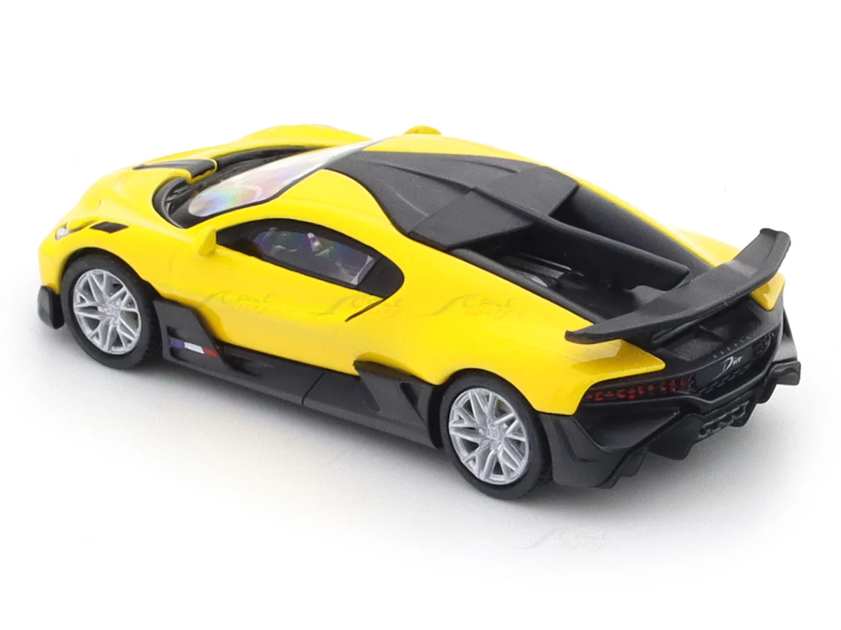 Bugatti Divo yellow 1:64 PosterCars licensed diecast scale model car miniature car - Image 10
