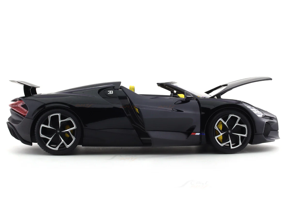 Bugatti Mistral Black 1:18 Bburago licensed diecast scale model car collectible - Image 11