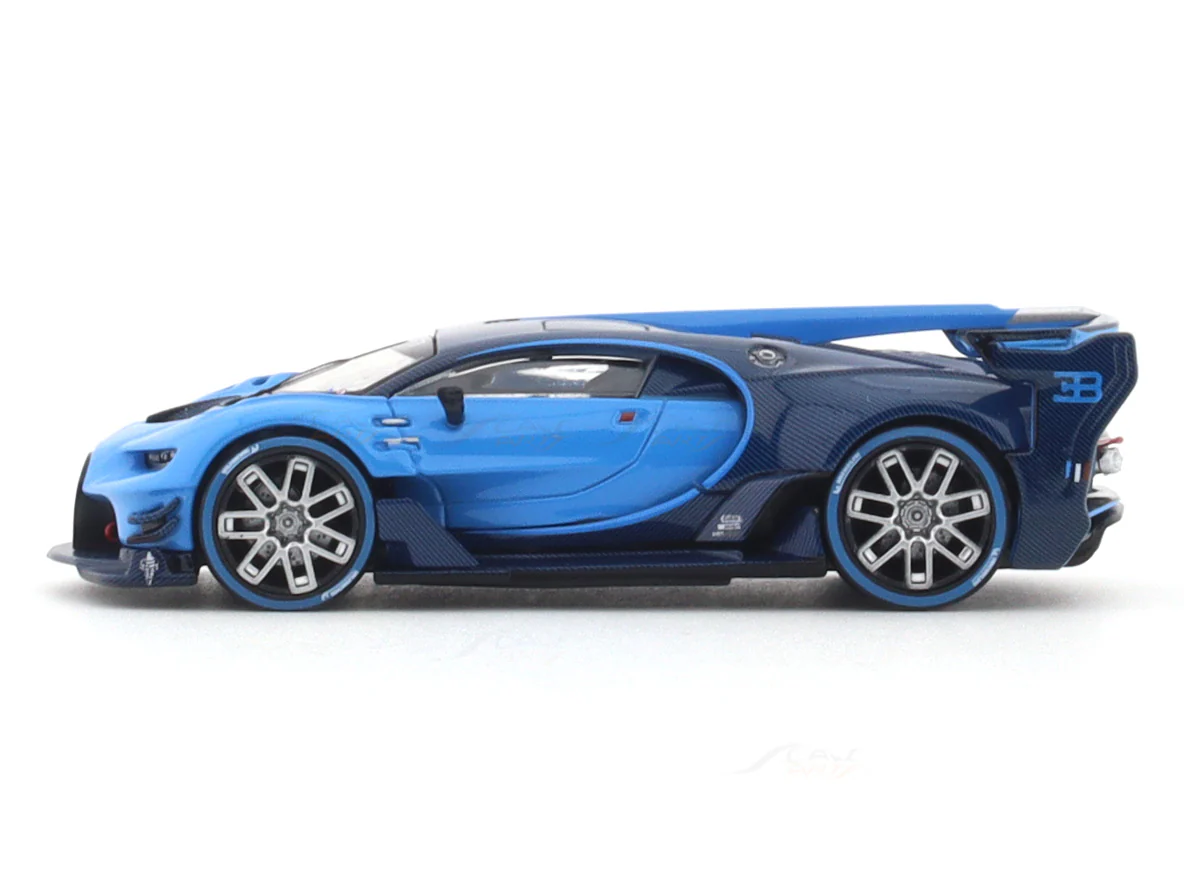 Bugatti Vision GT blue 1:64 MJ Model diecast scale model car - Image 2