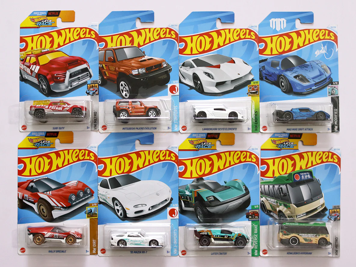 C4982 assortment Set BD 1:64 Hotwheels model car set of 8
