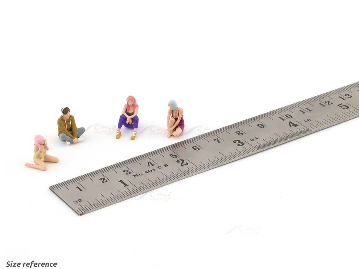 Camping figure set 1:64 Moreart scale model diorama - Image 2