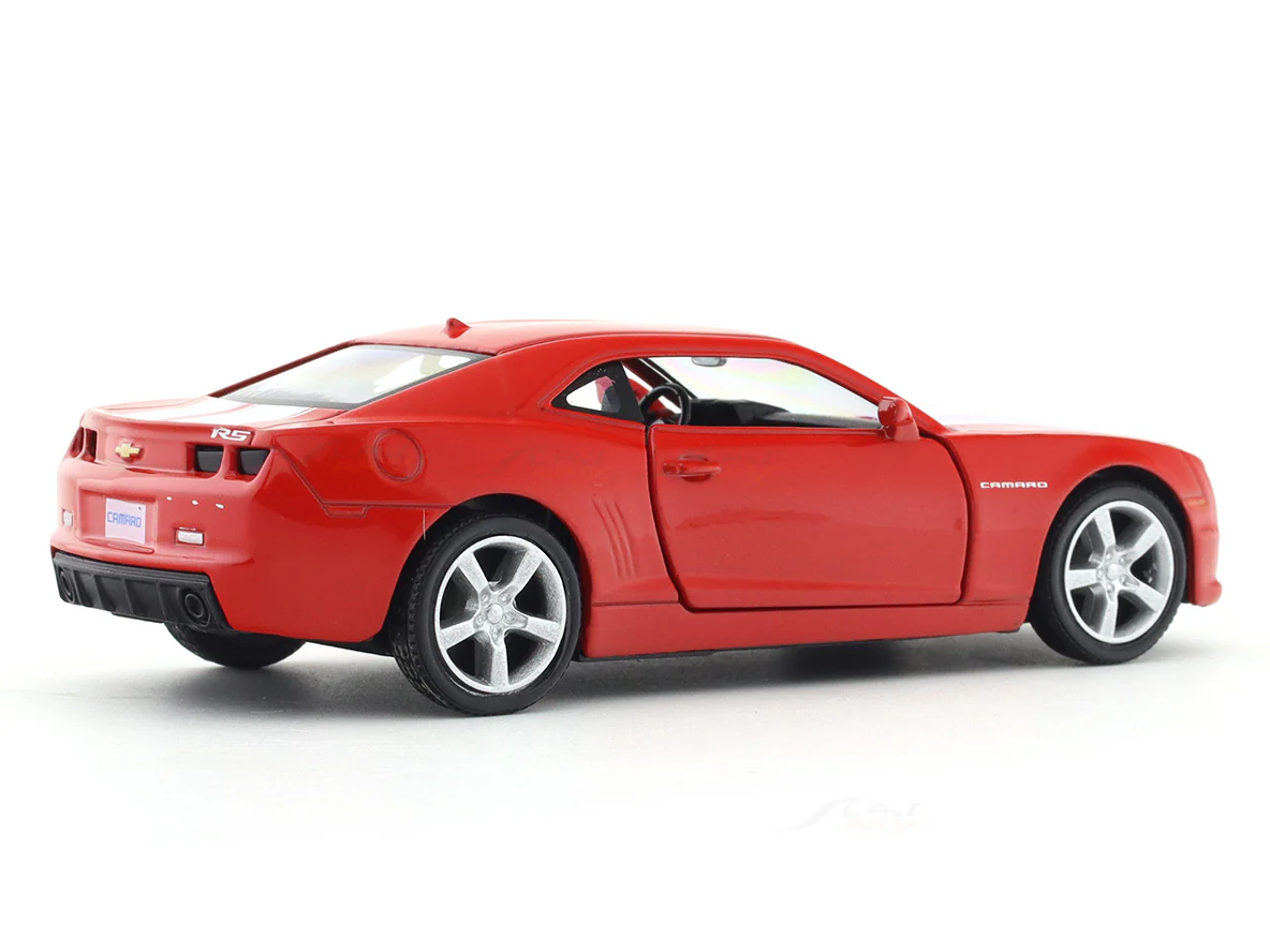 Chevrolet Camaro red 1:33-42 RMZ City licensed pull back car scale model - Image 4