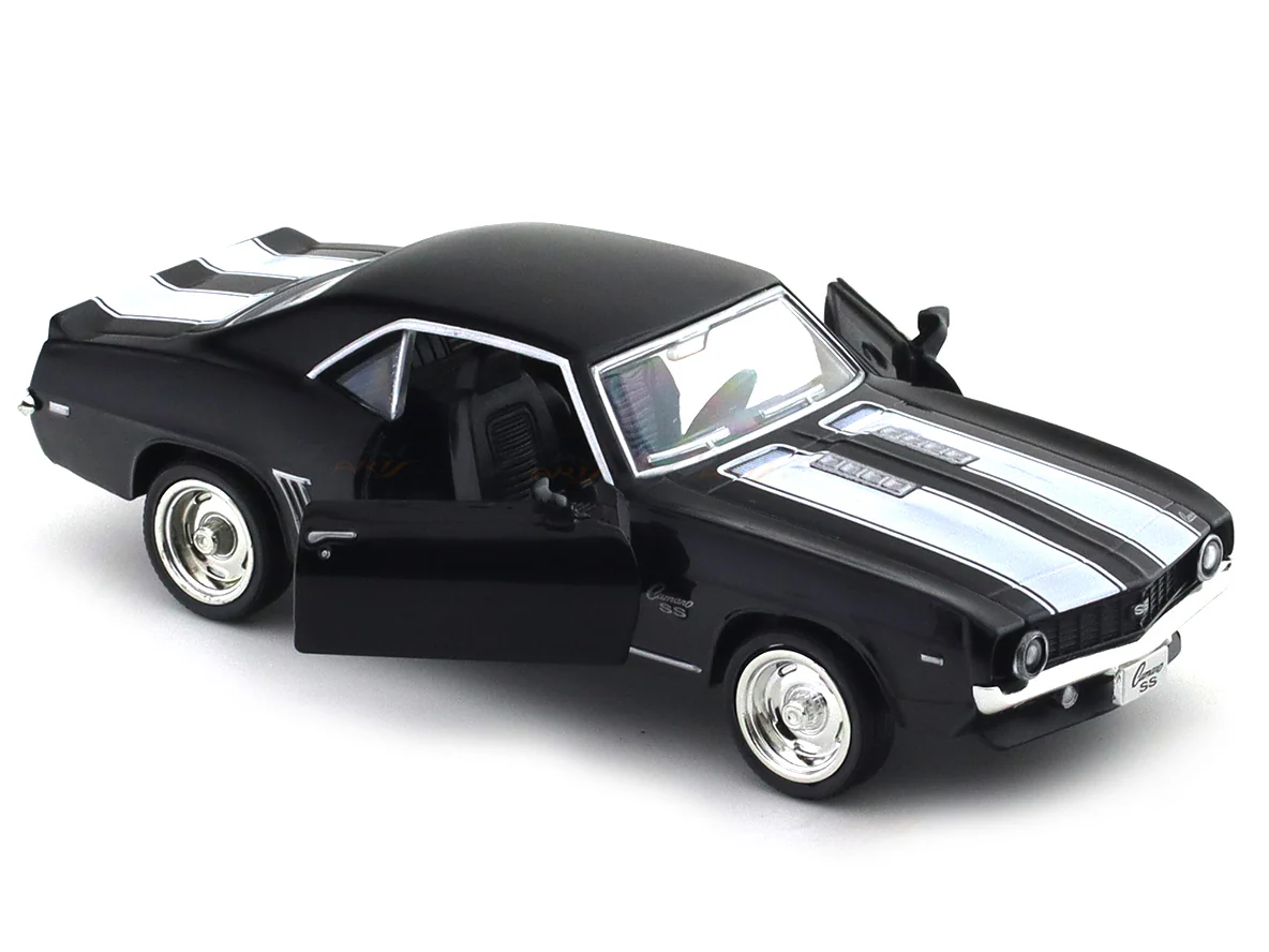 Chevrolet Camaro SS black 1:33-42 RMZ City licensed pull back car scale model - Image 12