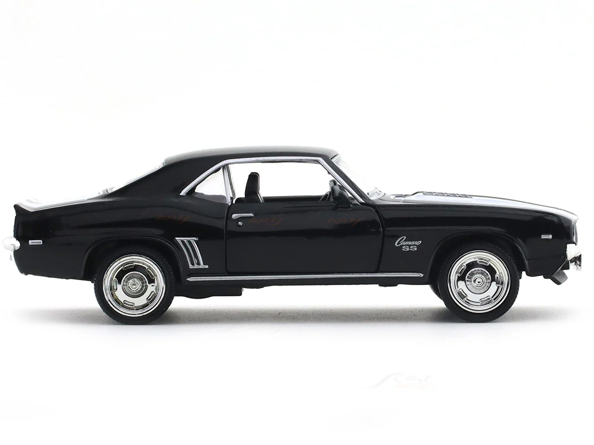 Chevrolet Camaro SS black 1:33-42 RMZ City licensed pull back car scale model - Image 5