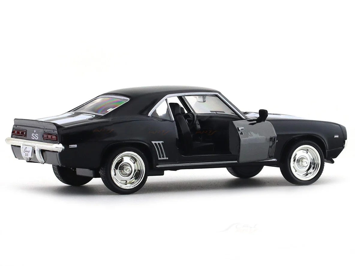 Chevrolet Camaro SS black 1:33-42 RMZ City licensed pull back car scale model - Image 7