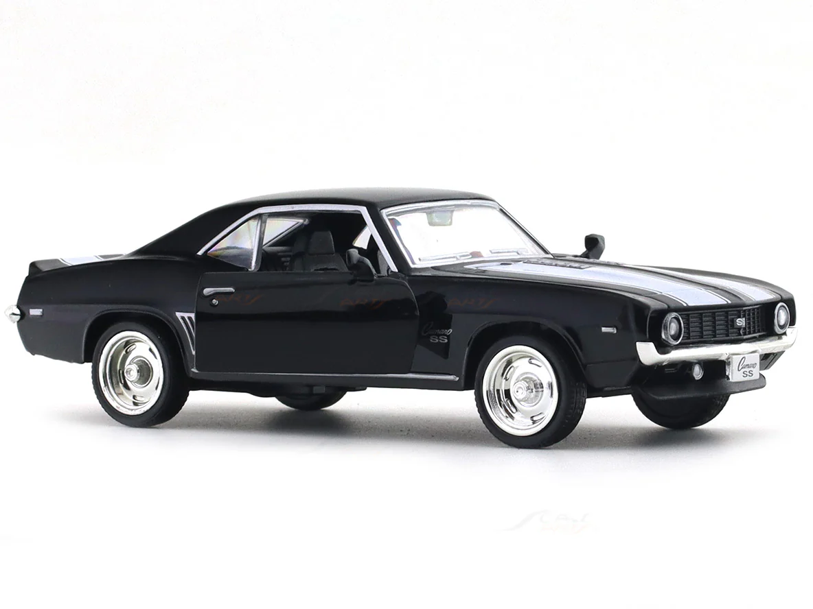 Chevrolet Camaro SS black 1:33-42 RMZ City licensed pull back car scale model - Image 9