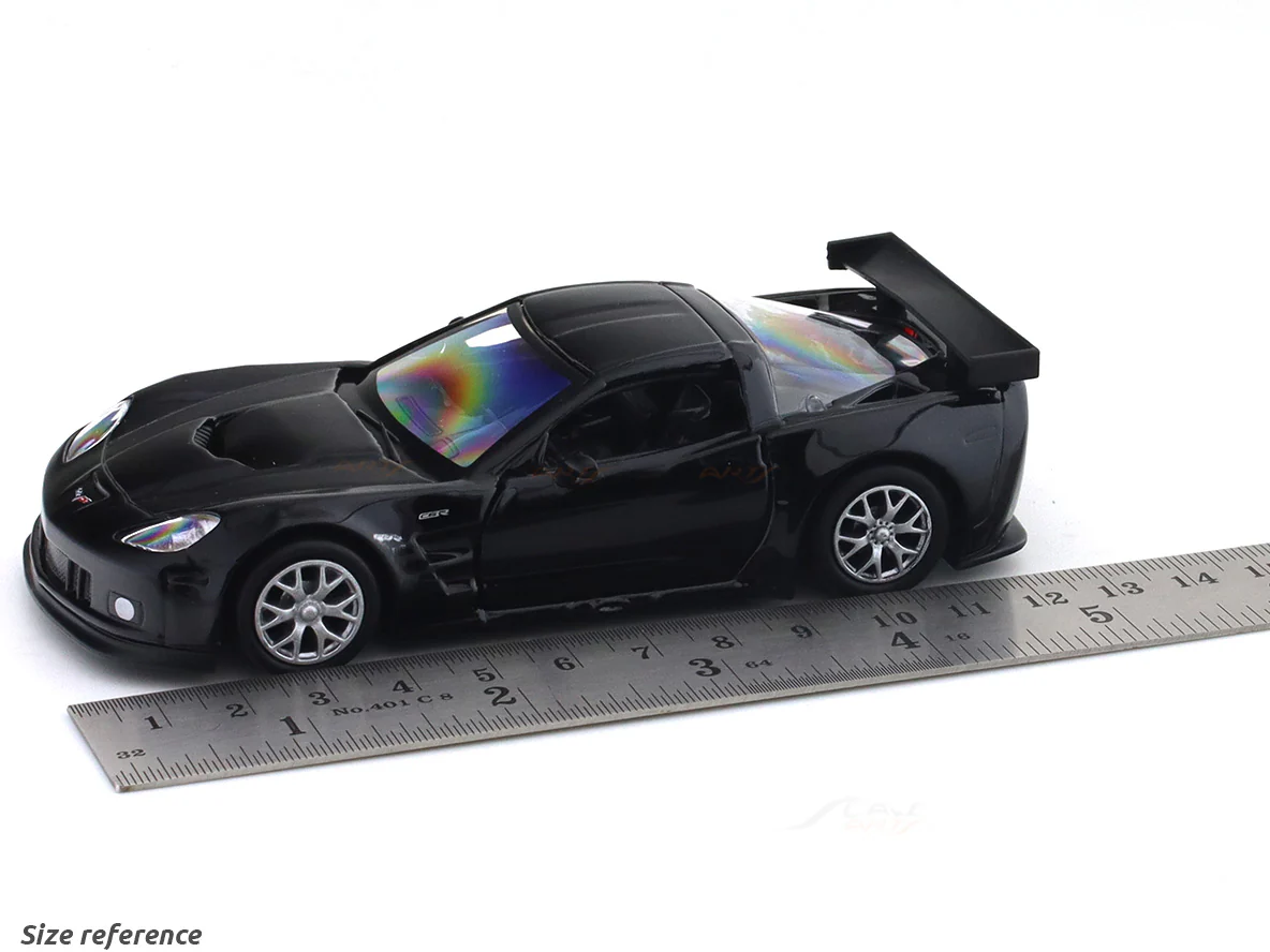 Chevrolet Corvette C6-R black 1:33-42 RMZ City licensed pull back car scale model - Image 14