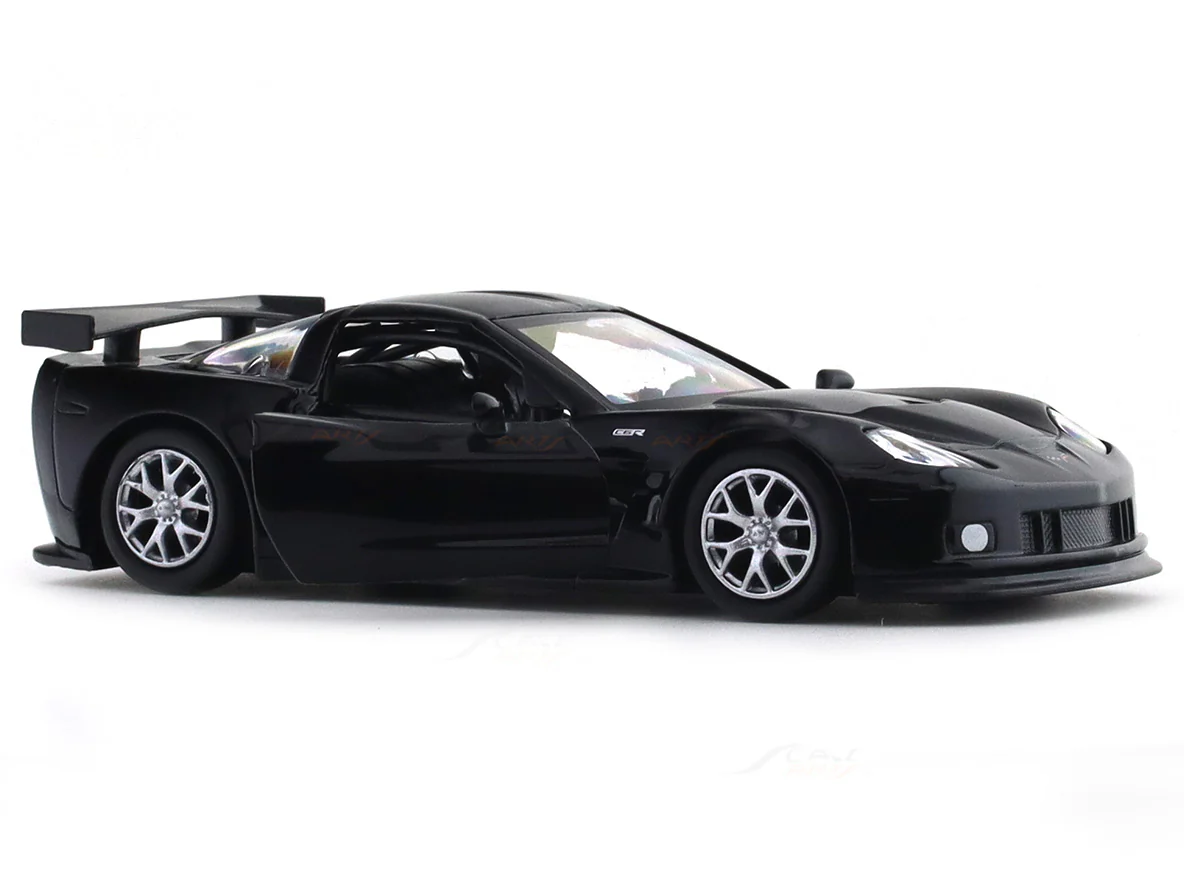 Chevrolet Corvette C6-R black 1:33-42 RMZ City licensed pull back car scale model - Image 9