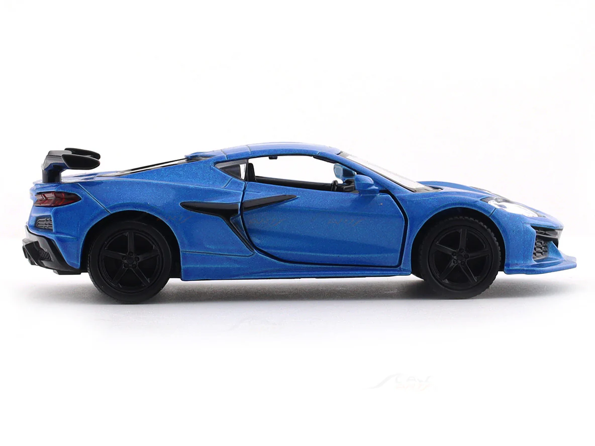 Chevrolet Corvette Z06 blue 1:33-42 RMZ City licensed pull back car scale model - Image 5