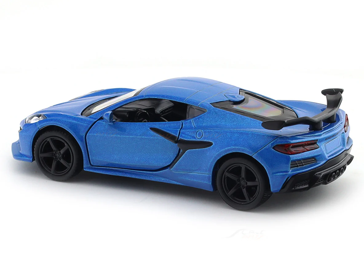 Chevrolet Corvette Z06 blue 1:33-42 RMZ City licensed pull back car scale model - Image 8