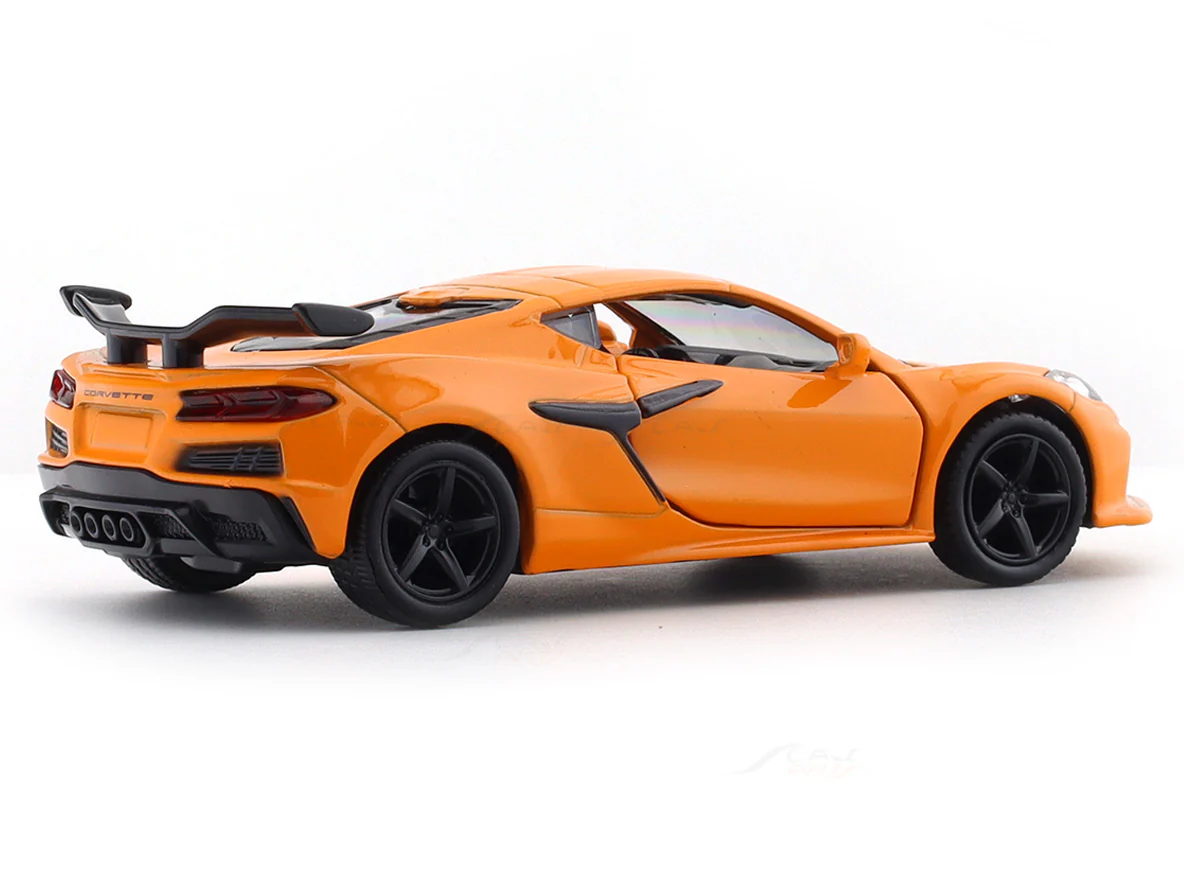 Chevrolet Corvette Z06 orange 1:33-42 RMZ City licensed pull back car scale model - Image 4