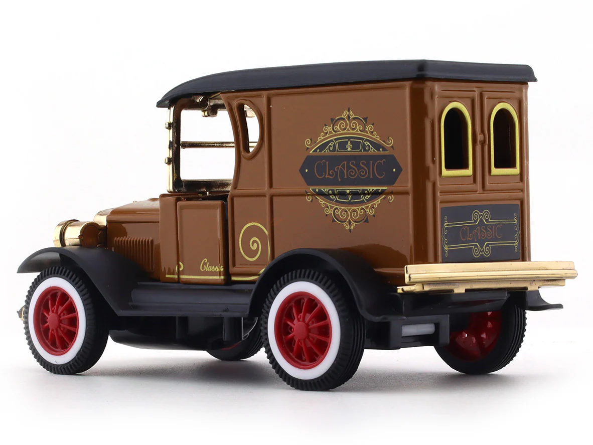 Classic car brown pull back alloy toy - Image 3