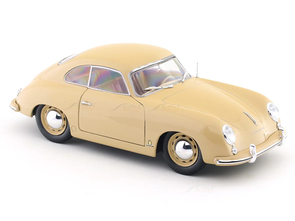 1953 Porsche 356 Pre-A beige 1:18 Solido licensed diecast scale model car collectible - Image 14