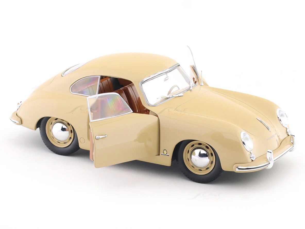 1953 Porsche 356 Pre-A beige 1:18 Solido licensed diecast scale model car collectible - Image 16