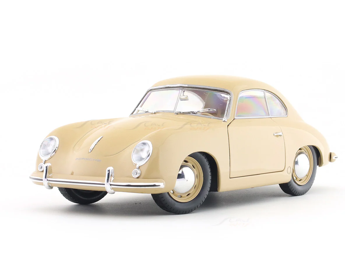 1953 Porsche 356 Pre-A beige 1:18 Solido licensed diecast scale model car collectible - Image 7