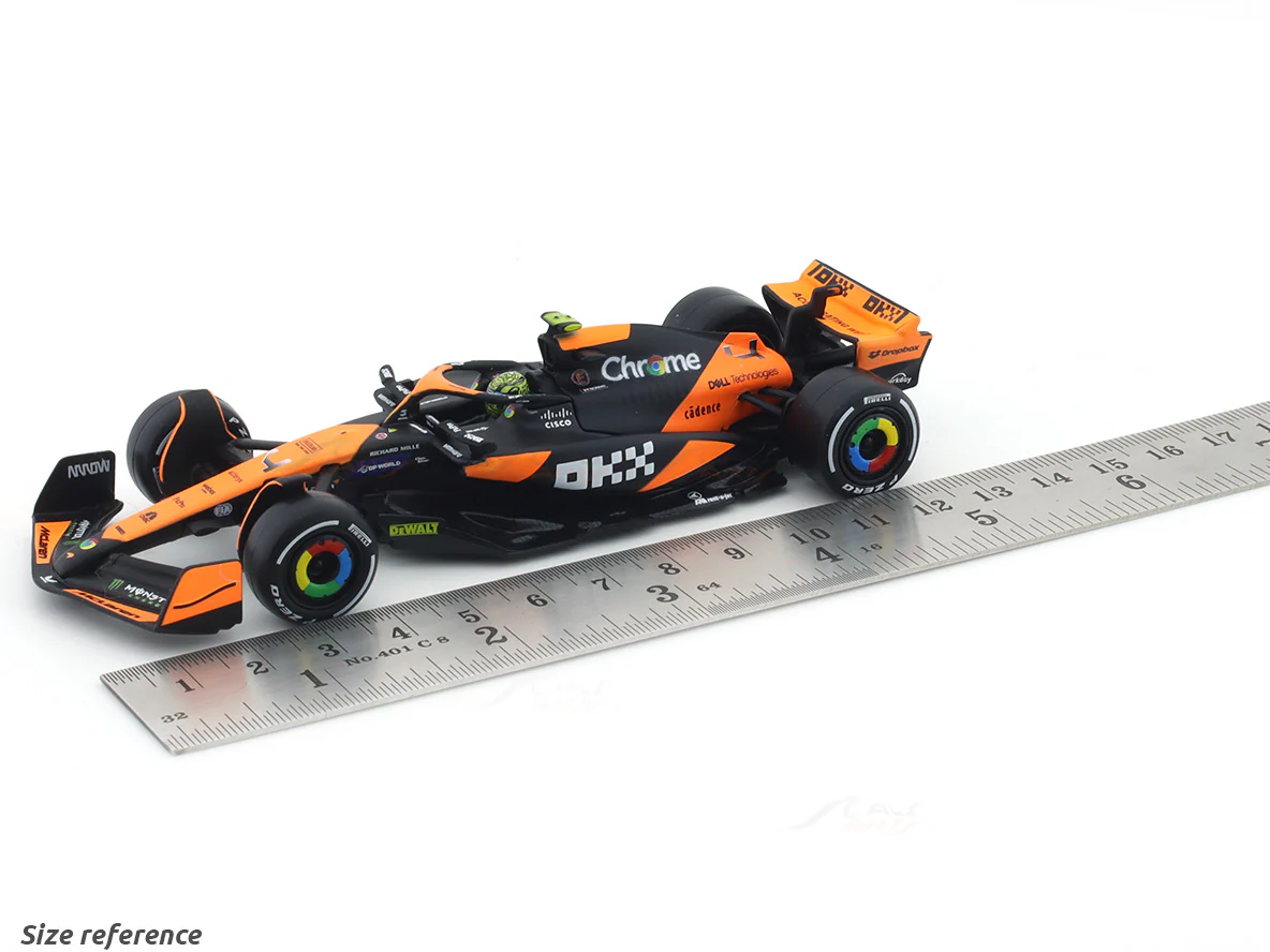 Coffee mug & 2024 McLaren MCL38 No. 4 Lando Norris 1:43 Bburago Formula 1 diecast scale model car - Image 11