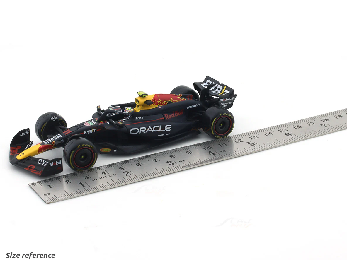 Coffee mug & 2024 Oracle Red Bull RB20 No. 11 Sergio Perez 1:43 Bburago Formula 1 diecast scale model car - Image 11