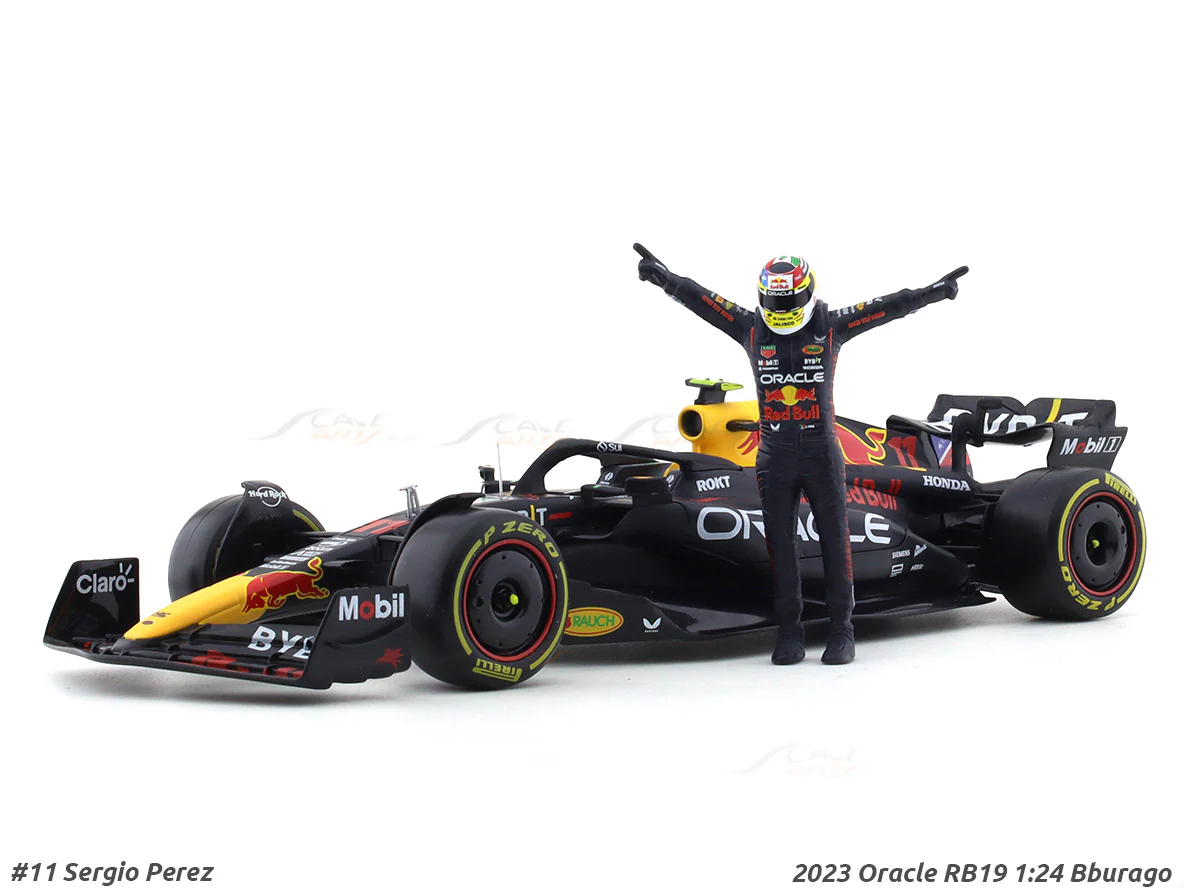Coffee Mug A & 2023 Oracle RB19 #11 Sergio Perez 1:24 Bburago licensed diecast Scale Model car - Image 2