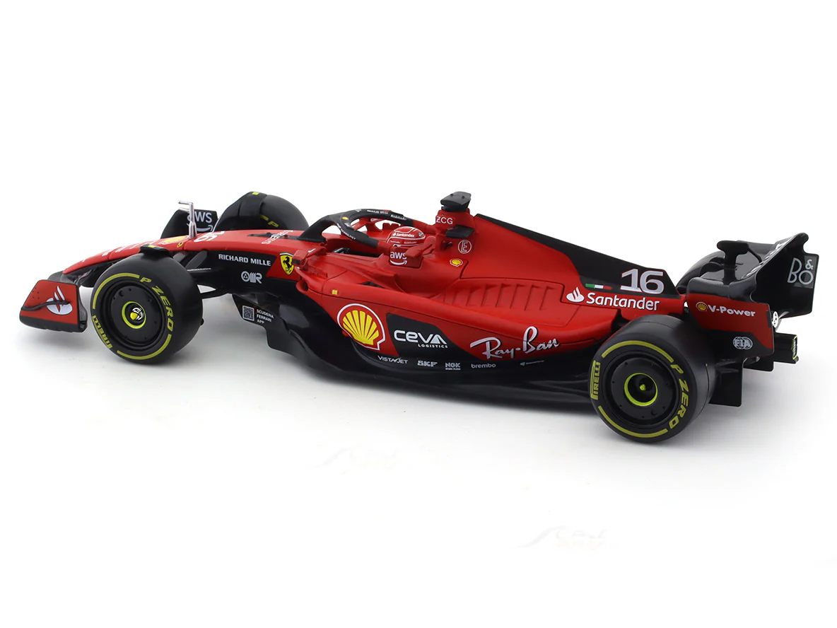 2023 Ferrari SF23 #16 Charles Leclerc 1:24 Bburago licensed Formula 1 Scale Model collectible - Image 8