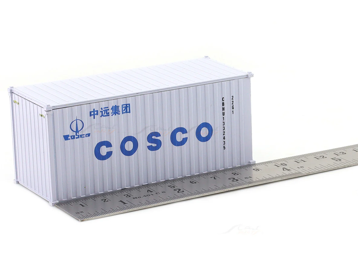 Cosco White 1:64 Diecast Metal Container Scale Model Collectible - Image 3