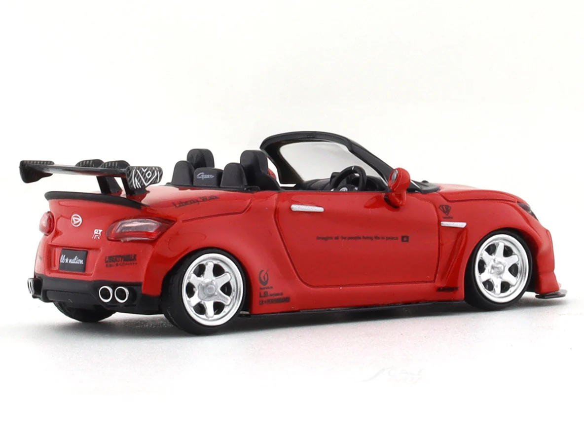Daihatsu Copen GT-K LBWK red 1:64 Stance Hunters diecast scale car collectible - Image 4