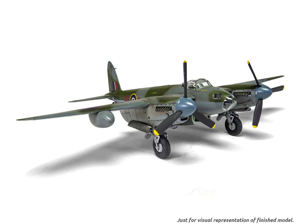 De Havilland Mosquito B.XVI 1:72 Airfix plastic model kit fighter jet - Image 7