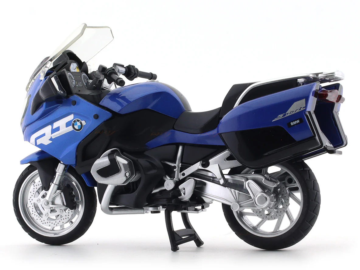 Defected : BMW R1250 RT blue 1:12 MSZ licensed diecast scale model bike collectible - Image 3