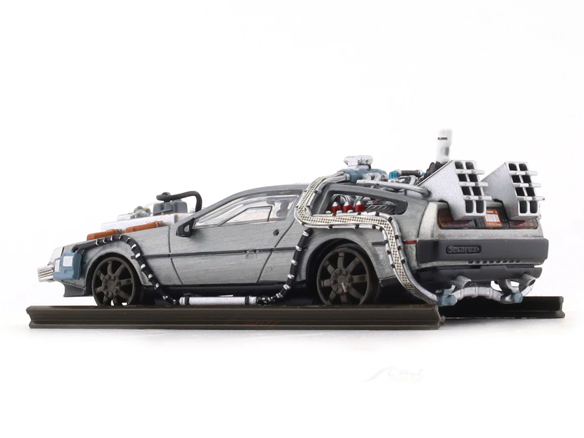 DMC DeLorean Time Machines T1 1:64 MJ Model x LMLF diecast scale model car miniature - Image 3