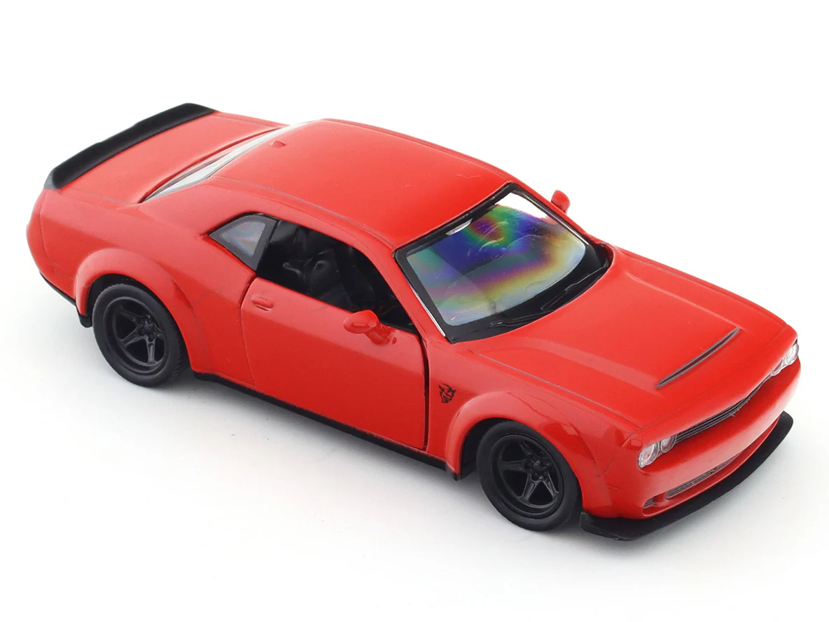 Dodge Challenger SRT Demon red 1:33-42 RMZ City licensed pull back car scale model - Image 7