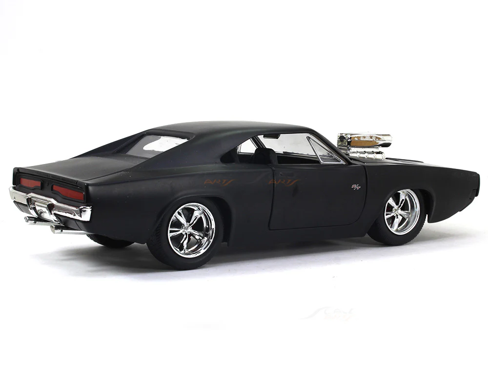 Dom's Dodge Charger matte Fast & Furious 1:24 Jada diecast Scale Model car - Image 4