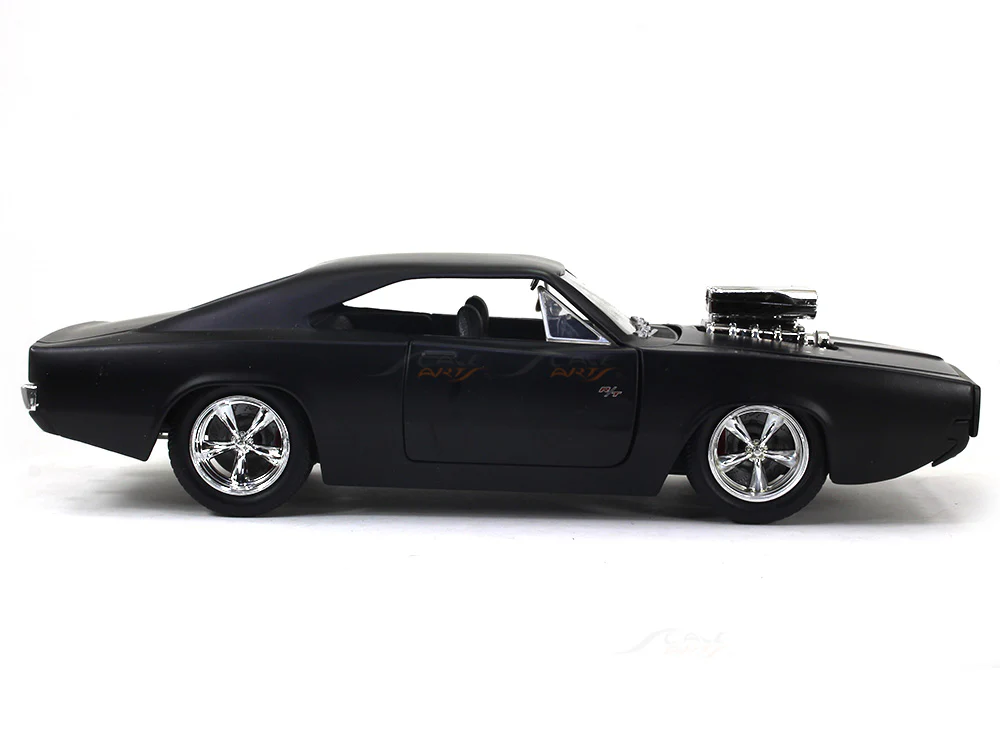 Dom's Dodge Charger matte Fast & Furious 1:24 Jada diecast Scale Model car - Image 5