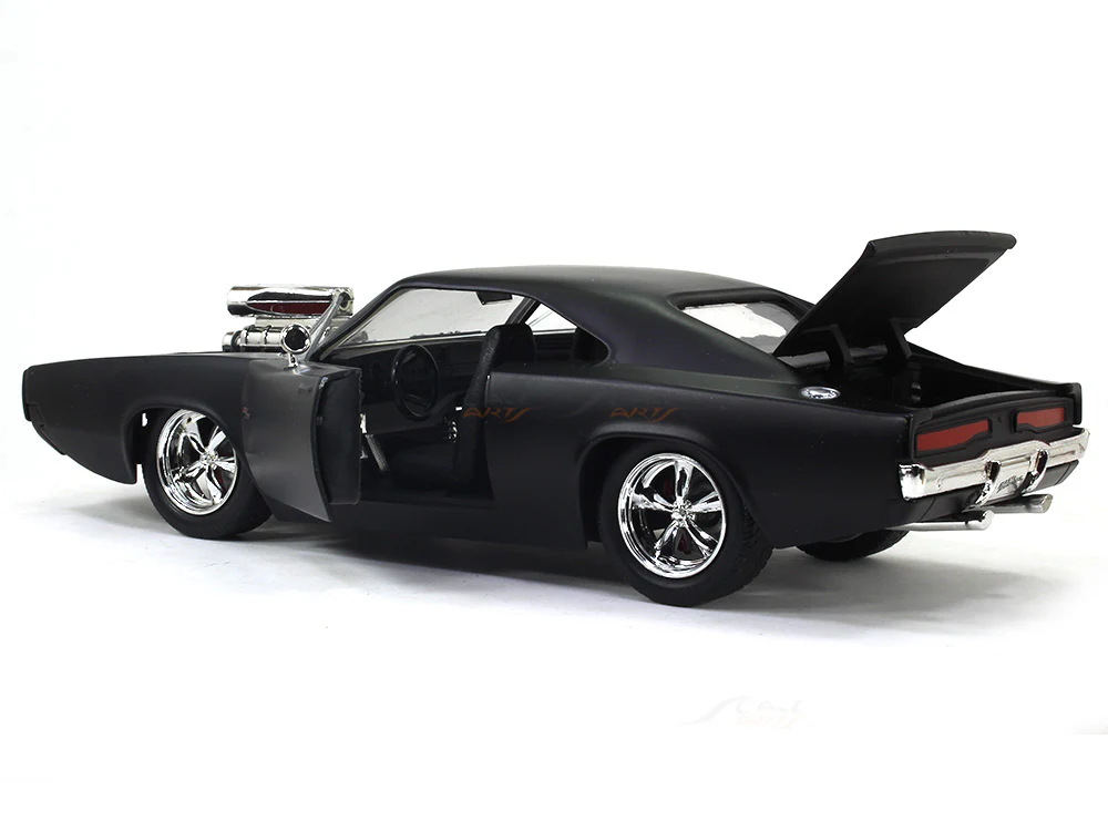 Dom's Dodge Charger matte Fast & Furious 1:24 Jada diecast Scale Model car - Image 9