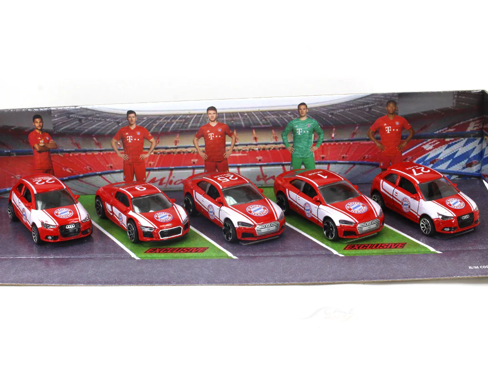 FCB Gift pack Audi 1:64 Majorette diecast Scale Model car