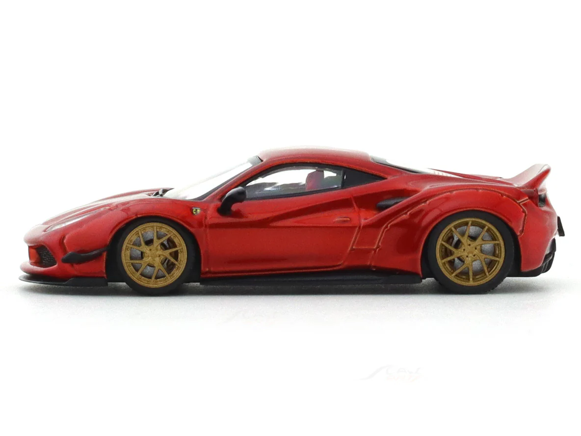 Broken Acrylic : Ferrari 488 LB Works red 1:64 CM Model diecast scale model miniature car collectible - Image 2