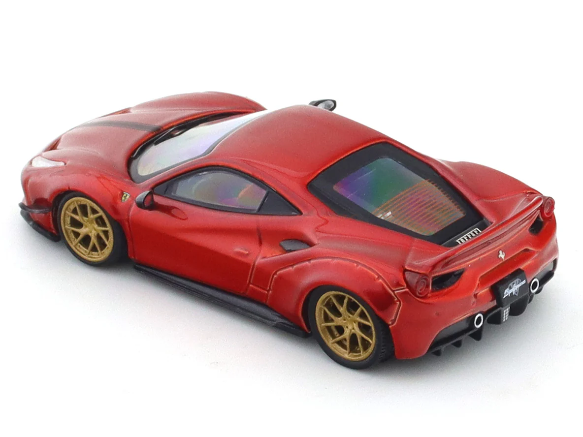 Broken Acrylic : Ferrari 488 LB Works red 1:64 CM Model diecast scale model miniature car collectible - Image 8