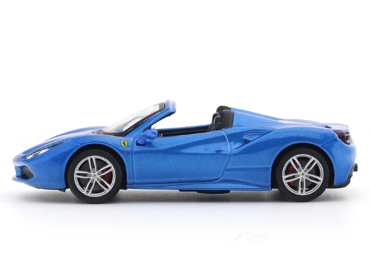 Ferrari 488 Spider blue 1:43 Bburago licensed diecast scale model car - Image 2