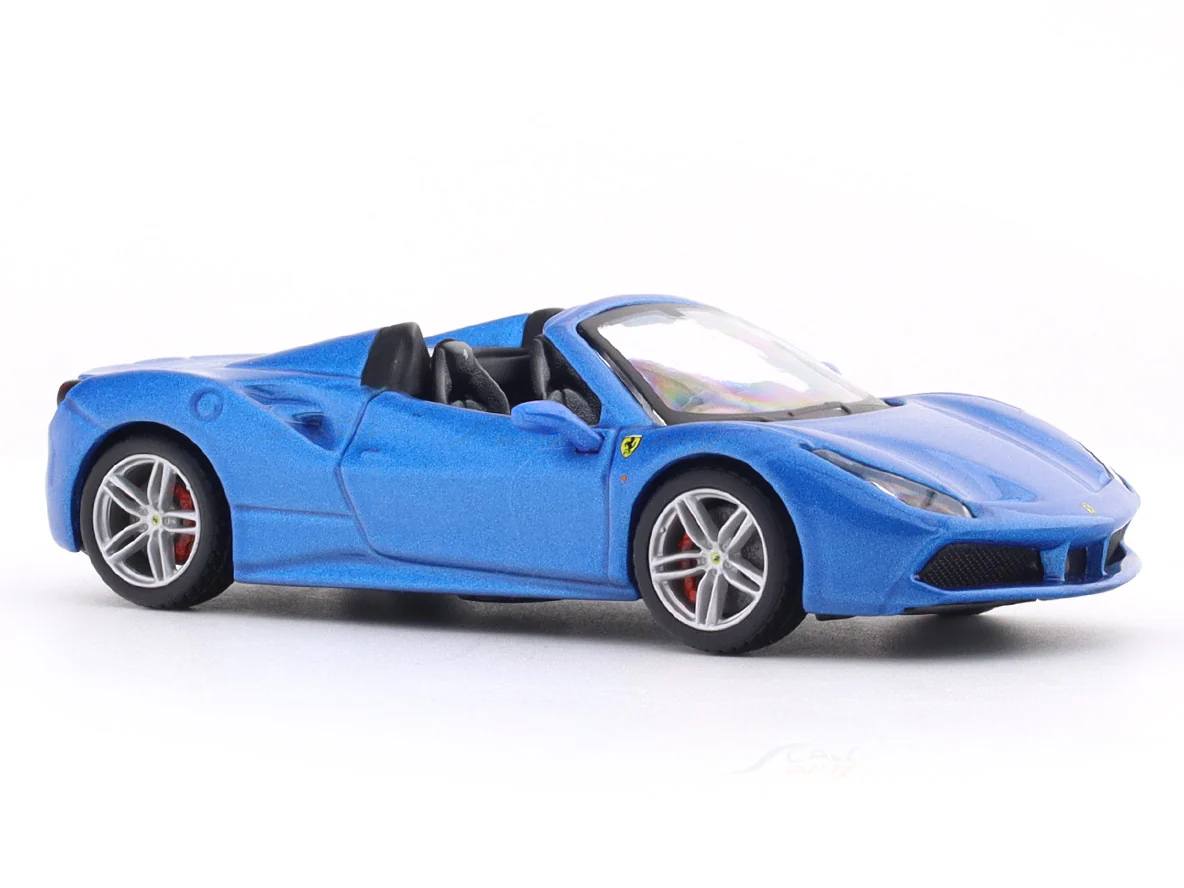 Ferrari 488 Spider blue 1:43 Bburago licensed diecast scale model car - Image 6