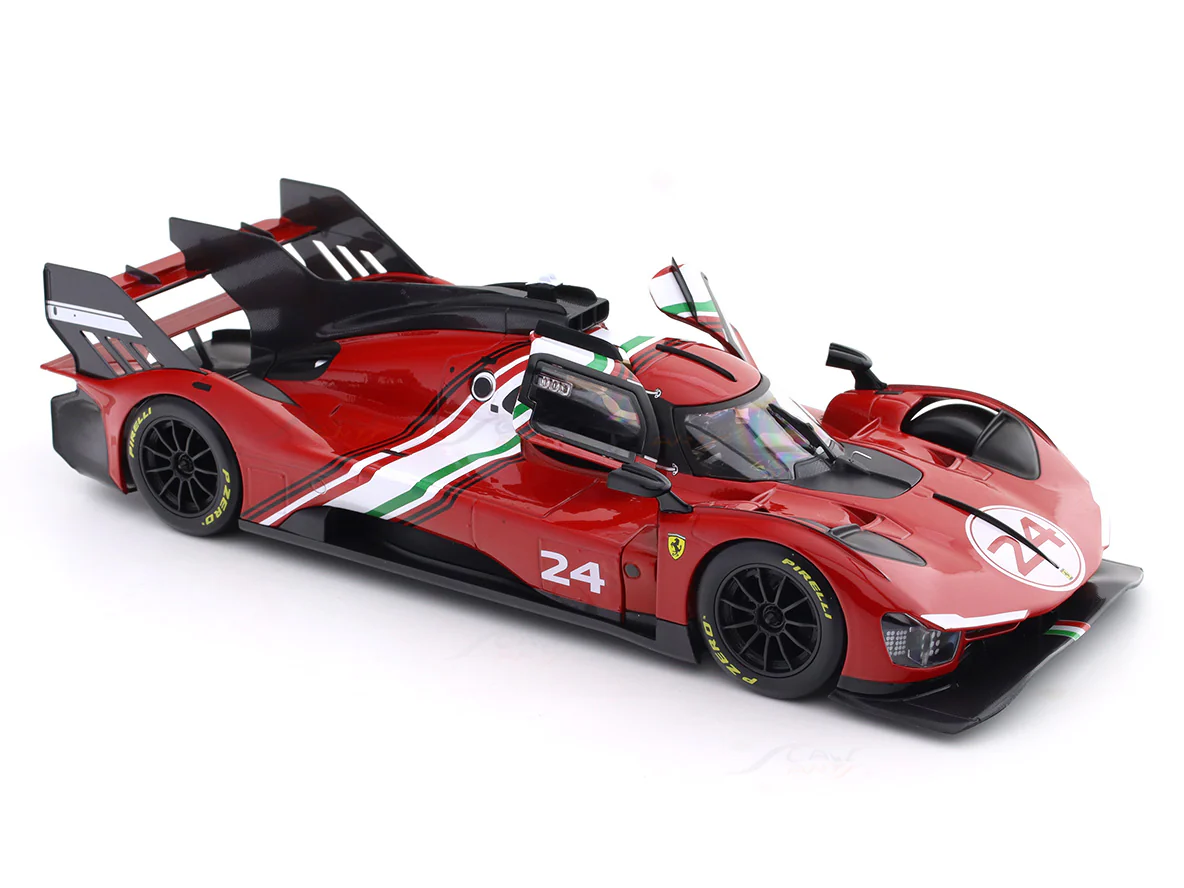 Ferrari 499P Modificata #24 Launch Version 1:18 Bburago licensed diecast scale model collectible - Image 11