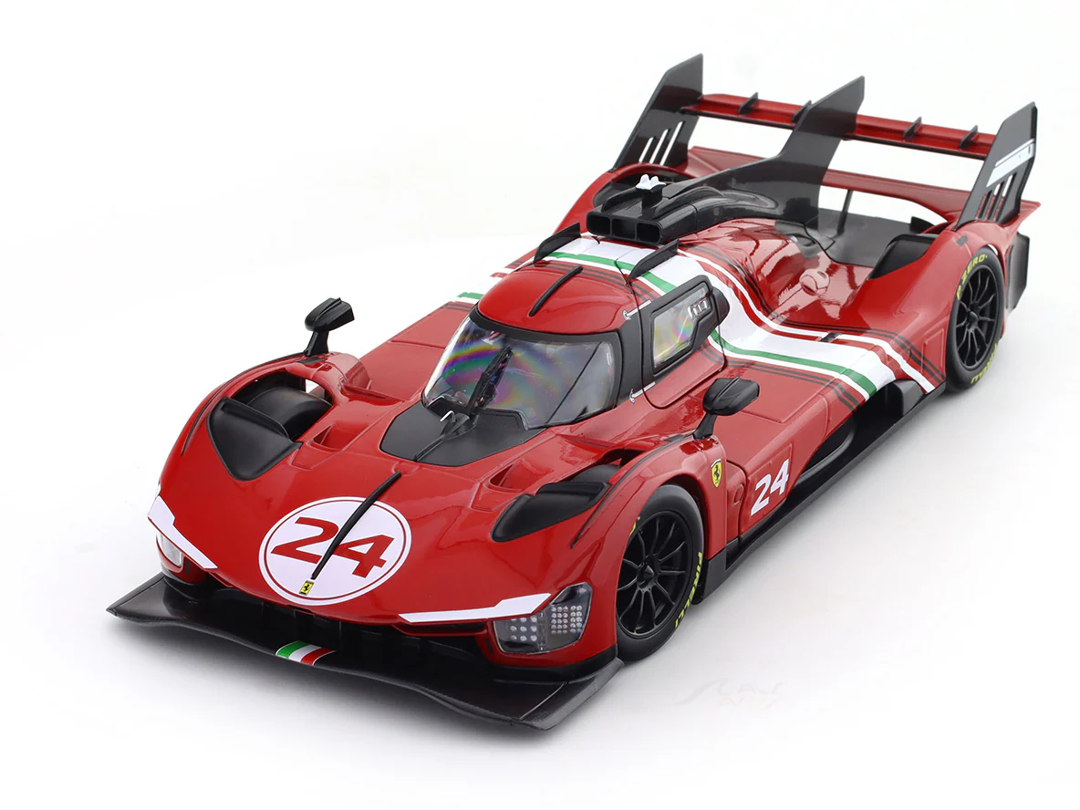 Ferrari 499P Modificata #24 Launch Version 1:18 Bburago licensed diecast scale model collectible - Image 7