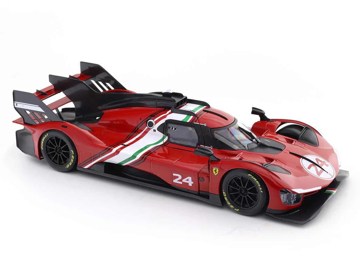 Ferrari 499P Modificata #24 Launch Version 1:18 Bburago licensed diecast scale model collectible - Image 8