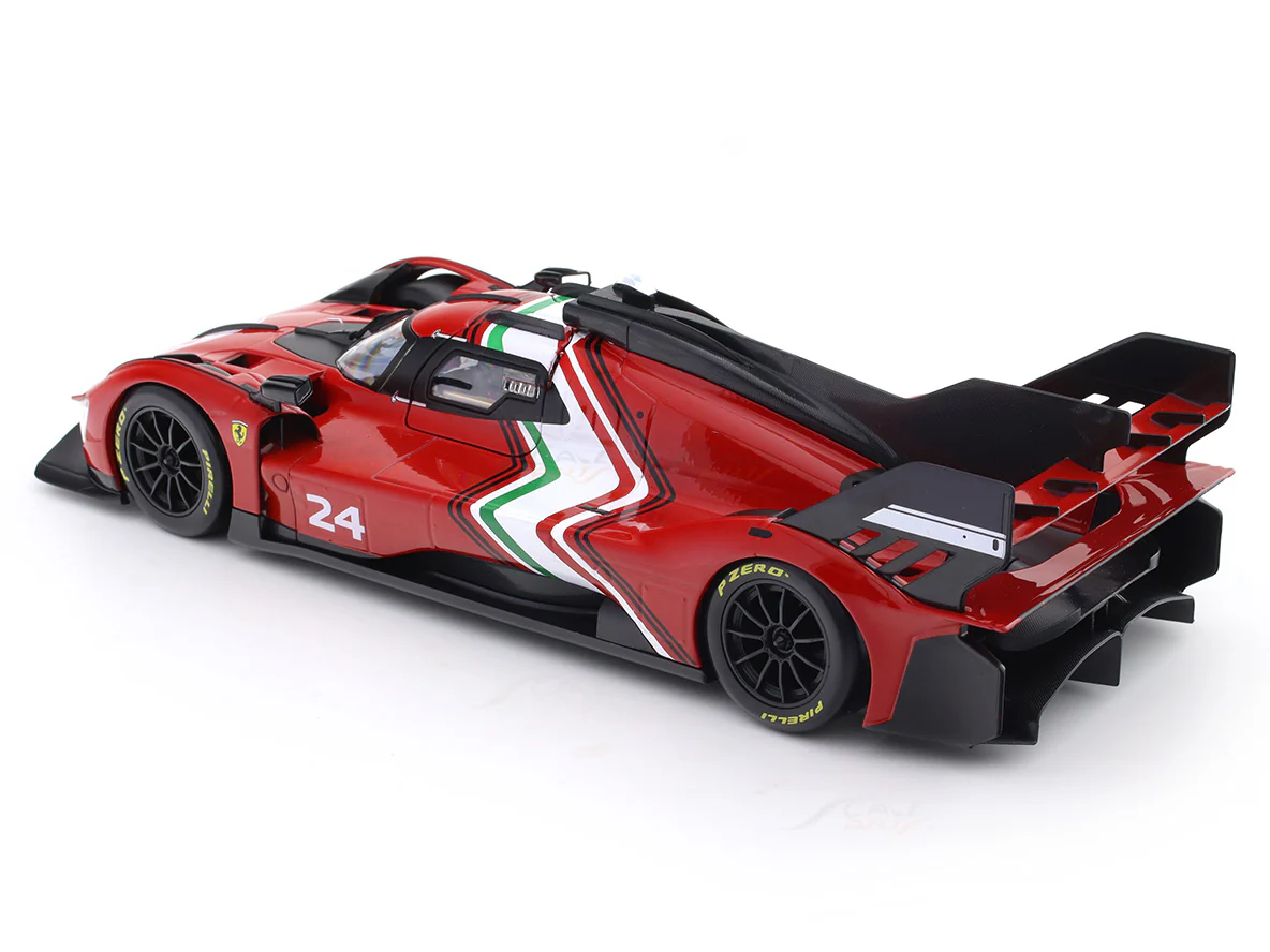 Ferrari 499P Modificata #24 Launch Version 1:18 Bburago licensed diecast scale model collectible - Image 9