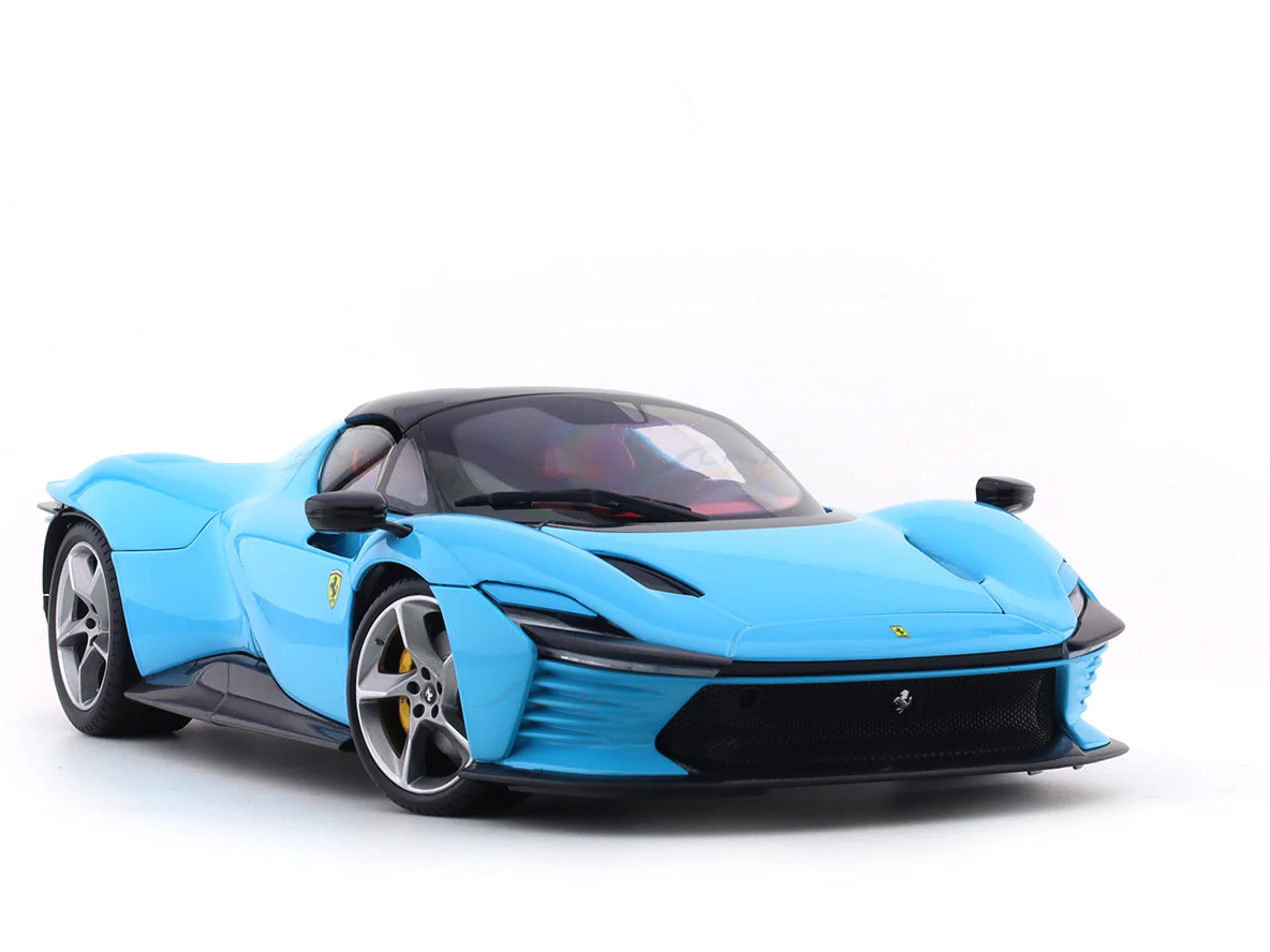Ferrari Daytona SP3 Blue 1:18 Bburago Deluxe Edition licensed diecast scale model car collectible - Image 7
