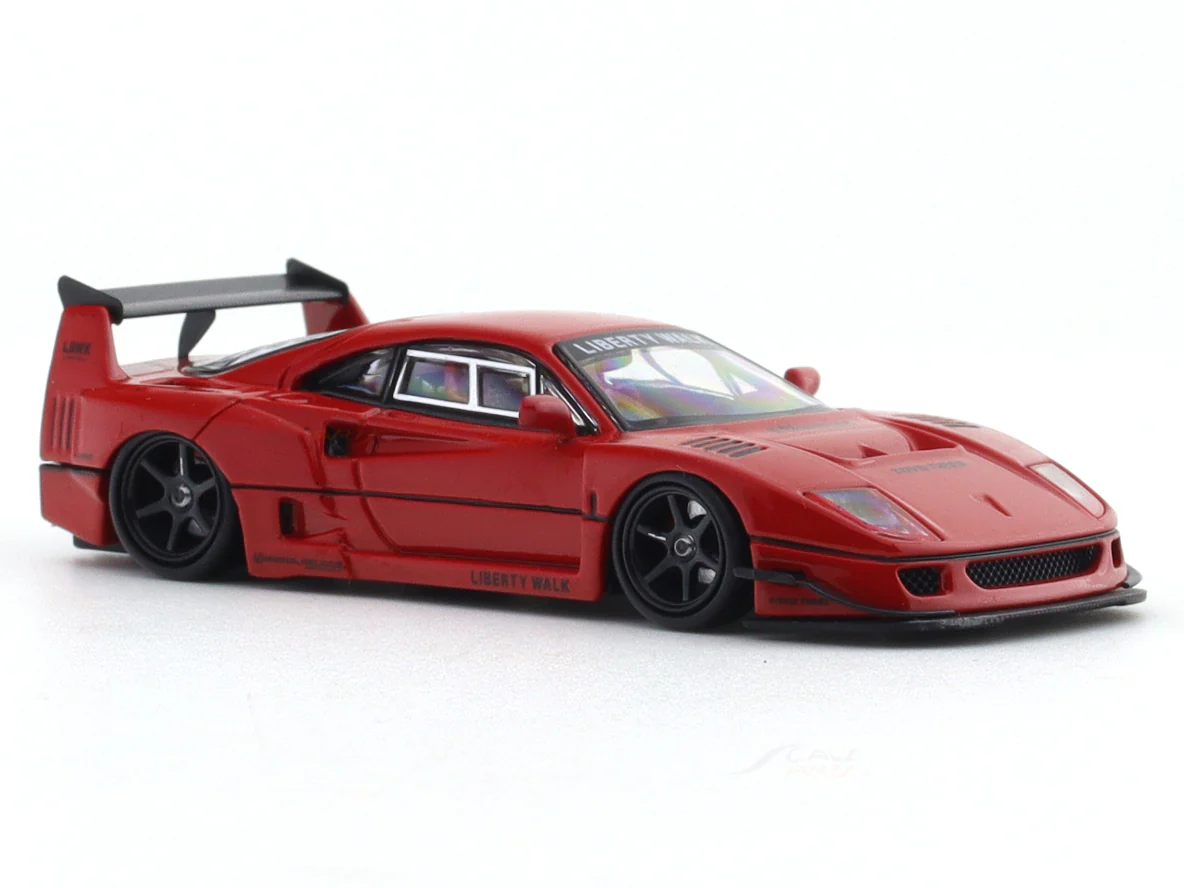 Ferrari F40 LBWK Red 1:64 Street Warrior diecast scale model car miniature collectible - Image 6